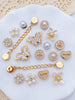 18pcs Fashionable Versatile Butterfly, Pearl, Small Flower, Heart, Chain Shoe Clips, Removable DIY Decorations, Multifunctional Shoe Clips Accessories For Women's Sandals, Slippers, Beach Bags, Suitable For Holidays And Birthday Party Gifts